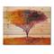 Designart - Landscape Colorful Abstract Tree Impressionist - Modern Print on Natural Pine Wood